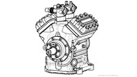 Bock Kompressor FKX40/470K med afspærringsventiler