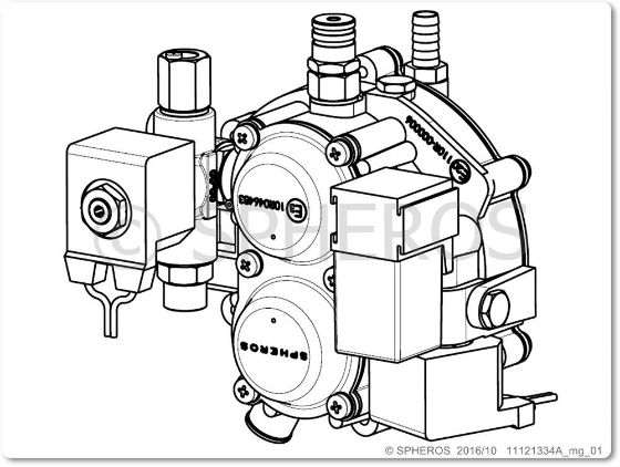 Billede af Gasregulator ny model Tyco stik til GBW