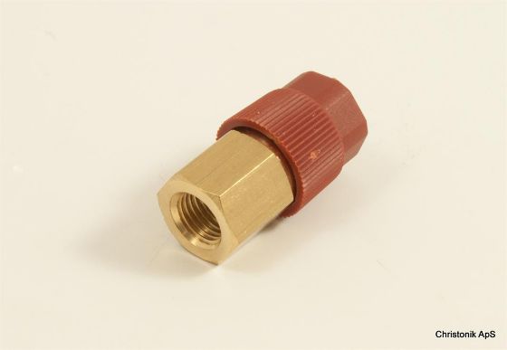 Billede af Konverteringsnippel 1/4" x HP lige messing