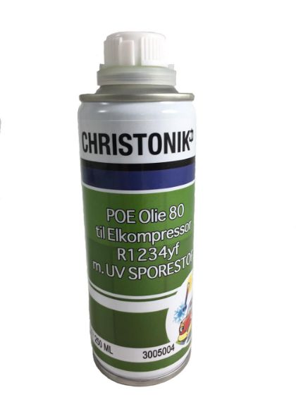 Billede af POE olie, viskositet 80 til elkompressor med kølemidlet R1234YF 250 ml. m. UV