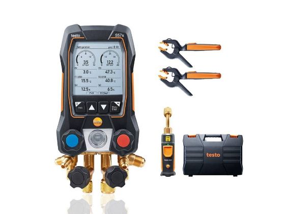 Billede af Testo 557S kølemanifold sæt uden slanger