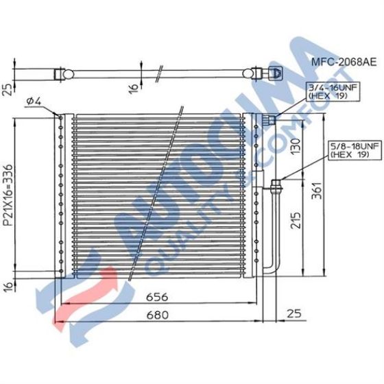 Billede af Kondensor Setra 415 HDH serie