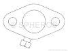 Billede af Adapter Flange Oval 25 mm høj